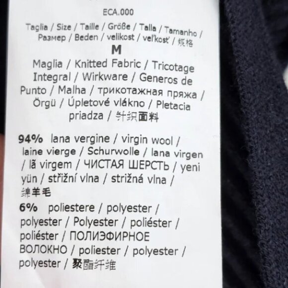 'S Max Mara Women's Rango Rib Knit Wool Yarn Sweater - M - Picture 7 of 8